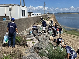 渥美半島　「小中山潮干狩り場」周辺の清掃活動をおこないました