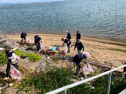 渥美半島　「小中山潮干狩り場」の清掃活動をおこないました