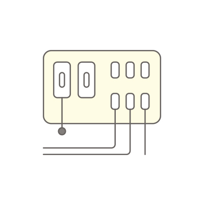 分電盤のしくみイメージ