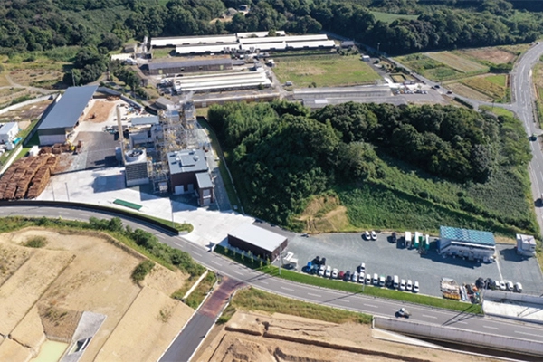 遠州フォレストエナジー発電所の全景
