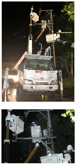 他県からの応援者による復旧作業 他県からの応援者による復旧作業