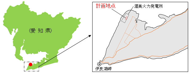 計画地点概略位置の図 計画地点概略位置の図