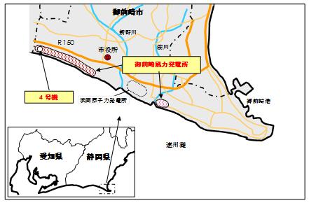 御前崎風力発電所地図 御前崎風力発電所地図