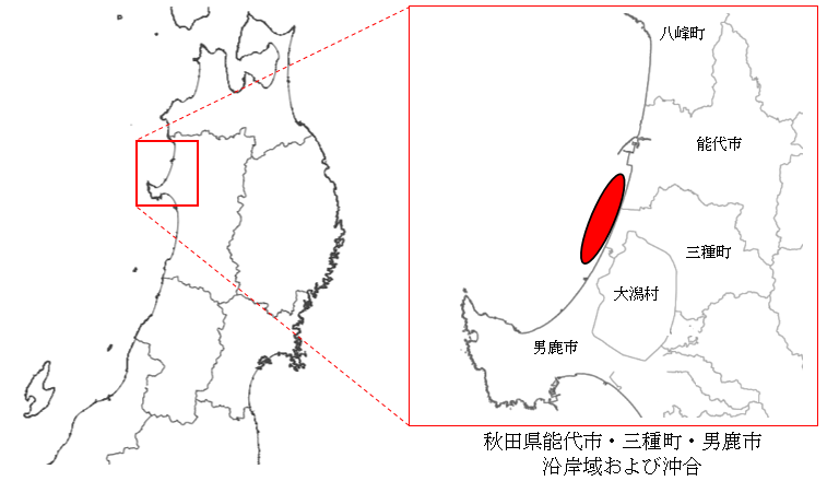 実施想定区域の図 実施想定区域の図