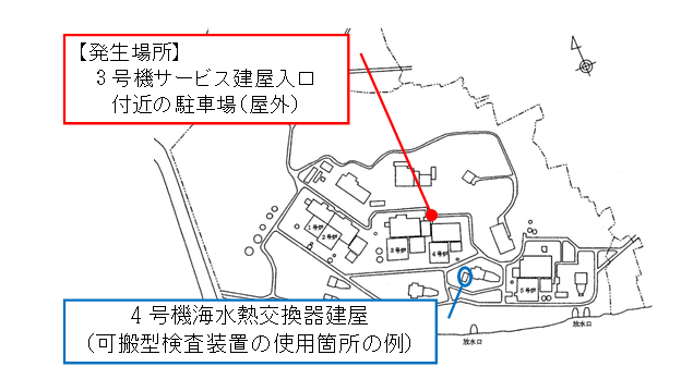 火災発生場所(敷地図)