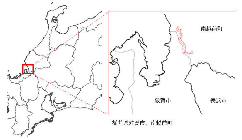 対象事業実施区域の図 対象事業実施区域の図