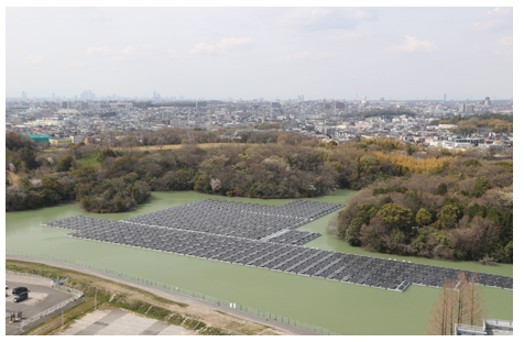 豊明濁池ソーラーの全景の写真