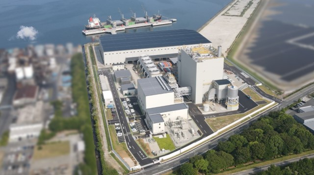 田原バイオマス発電所の全景写真 田原バイオマス発電所の全景写真