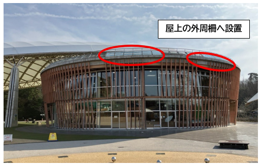 外観（鞍ケ池公園　プレイハウス）の設置箇所のイメージの写真