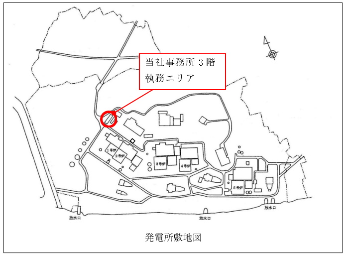 発電所敷地図 発電所敷地図