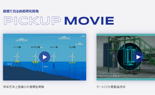 動画で見る技術研究開発イメージ 動画で見る技術研究開発イメージ
