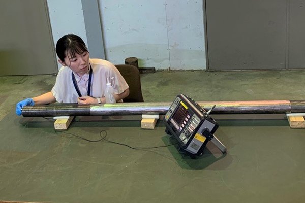 基礎ボルトの超音波による非破壊検査技術