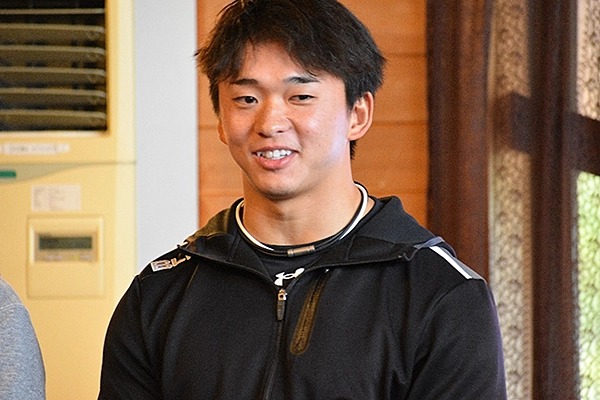 新入部員　中村選手（帝京大学出身）